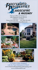 Landscaping Brochure: Masonry, stone walls, sitting walls, brick pavers, patio, outdoor lighting, San Juan Pools, Landscape Design, Connecticut