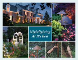 low voltage lighting installation, night lighting installation, outdoor lighting installation