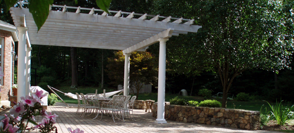 Landscaping, Landscape Design, Cheshire, CT, Outdoor Kitchen, Swimming Pool, Brick, Pavers, Pergola, Trellis, Arbor, Nursery