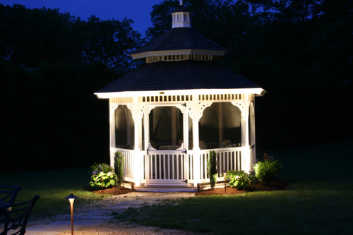 Landscape lighting company, Outdoor lighting specialist, Night lighting demo