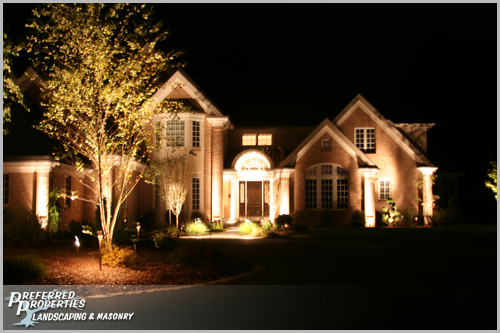 Slideshow image: outdoor lighting, low voltage lighting, exterior lighting, landscape lighting, exterior lighting